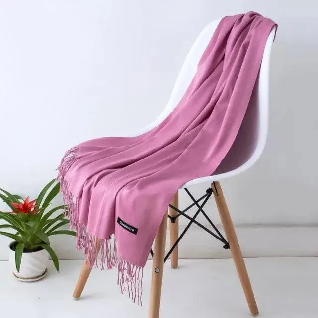 New Stylish Winter Scarf For Ladies Shawls And Wraps Neck Scarves Women Female Stoles Casual Wear Pashmina Scarf and Shawl Soft Women Pashminas