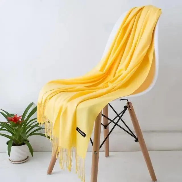 New Stylish Winter Scarf For Ladies Shawls And Wraps Neck Scarves Women Female Stoles Casual Wear Pashmina Scarf and Shawl Soft Women Pashminas