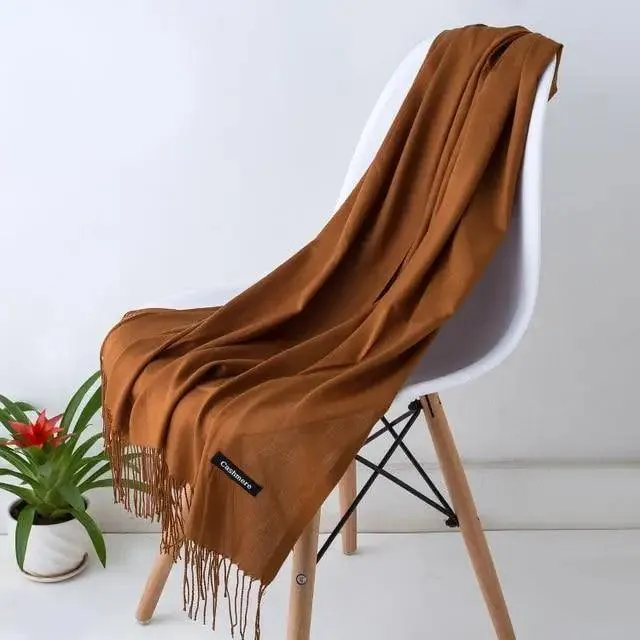 New Stylish Winter Scarf For Ladies Shawls And Wraps Neck Scarves Women Female Stoles Casual Wear Pashmina Scarf and Shawl Soft Women Pashminas
