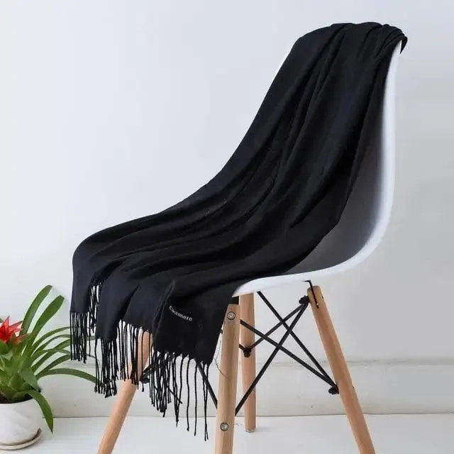 New Stylish Winter Scarf For Ladies Shawls And Wraps Neck Scarves Women Female Stoles Casual Wear Pashmina Scarf and Shawl Soft Women Pashminas