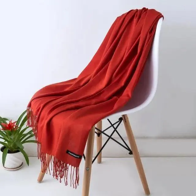 New Stylish Winter Scarf For Ladies Shawls And Wraps Neck Scarves Women Female Stoles Casual Wear Pashmina Scarf and Shawl Soft Women Pashminas