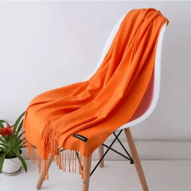 New Stylish Winter Scarf For Ladies Shawls And Wraps Neck Scarves Women Female Stoles Casual Wear Pashmina Scarf and Shawl Soft Women Pashminas