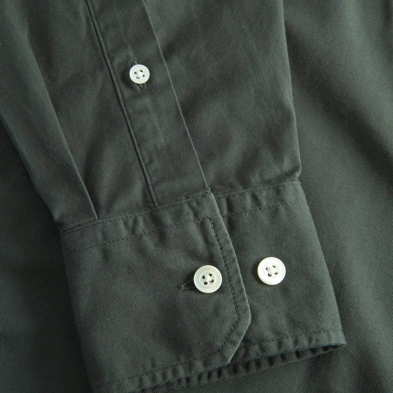 Norse Projects Algot Twill Shirt Black Olive