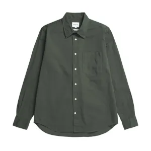 Norse Projects Algot Twill Shirt Black Olive
