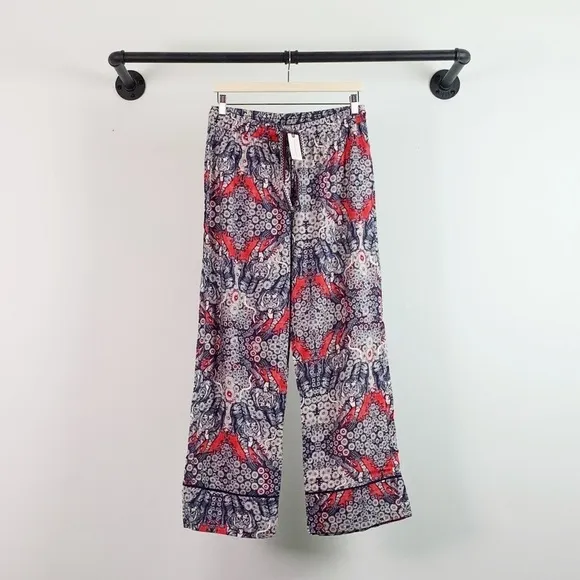 NWT Anthropologie Florence Balducci Menagerie Flannel Printed Sleep Pants