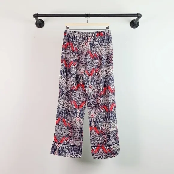 NWT Anthropologie Florence Balducci Menagerie Flannel Printed Sleep Pants