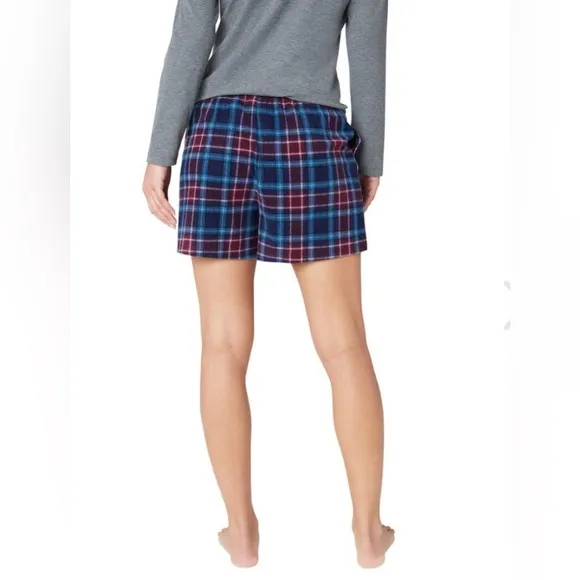 NWT pj set Eddie bower 3 set pj set waffle flannel grey purple and blue.sz XXL