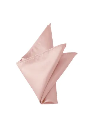 NZ Bridal Blush Satin Pocket Square Men's Wedding Accessories