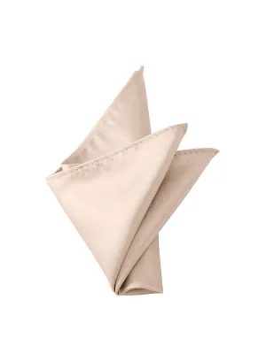 NZ Bridal Champagne Satin Pocket Square Men's Wedding Accessories
