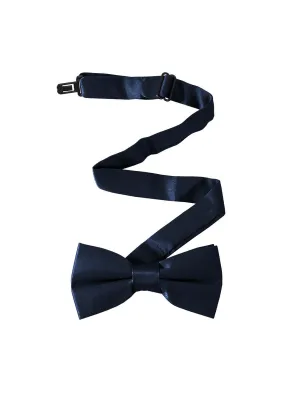 NZ Bridal Dark Navy Satin Bow Tie Men Wedding Accessories