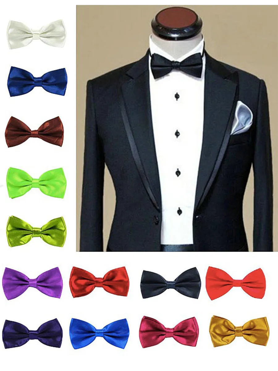 NZ Bridal Dusk Satin Bow Tie Men Wedding Accessories