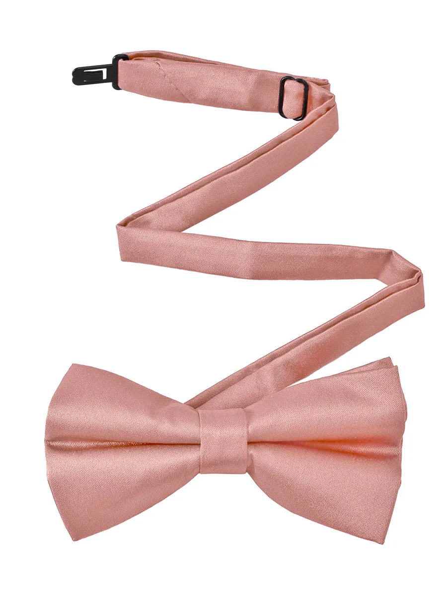 NZ Bridal Dusty Pink Satin Bow Tie Men Wedding Accessories
