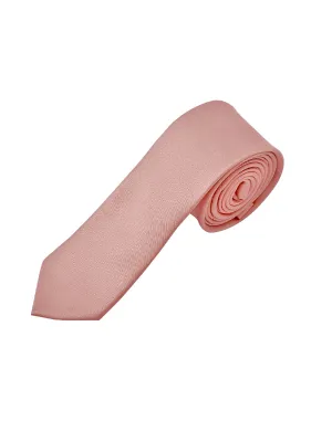 NZ Bridal Dusty Pink Satin Skinny Tie Men's Wedding Accessories