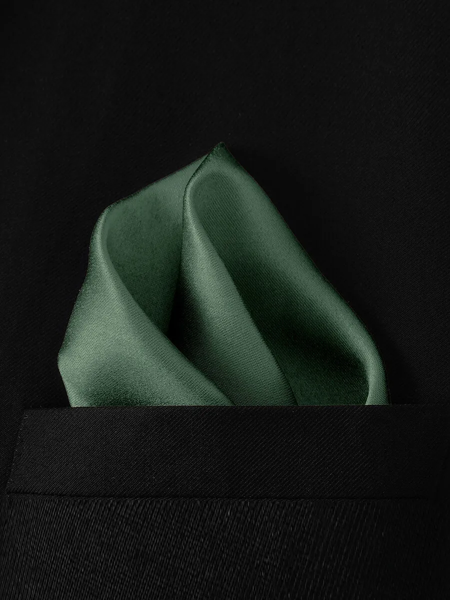 NZ Bridal Eucalyptus Satin Pocket Square Men's Wedding Accessories