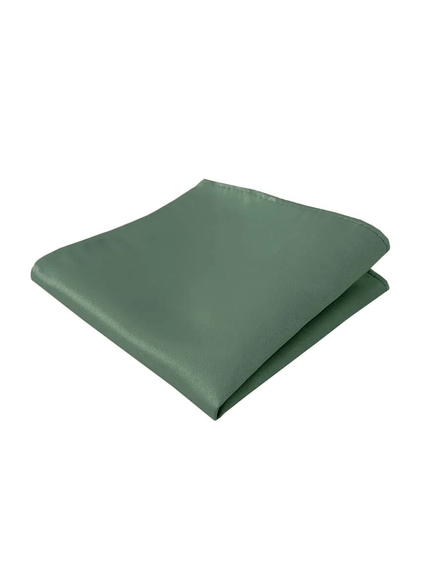 NZ Bridal Eucalyptus Satin Pocket Square Men's Wedding Accessories