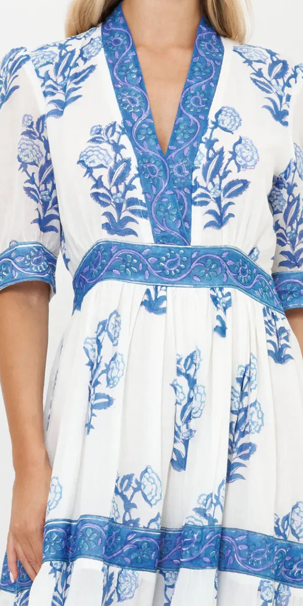 Oliphant Cuffed V-Neck Maxi