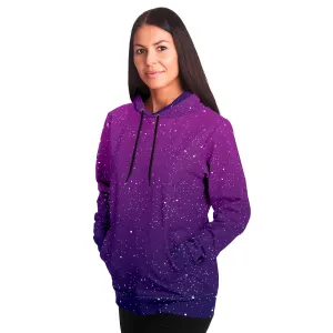 Ombre Pink Purple Unisex Pullover Hoodie - Made in the USA