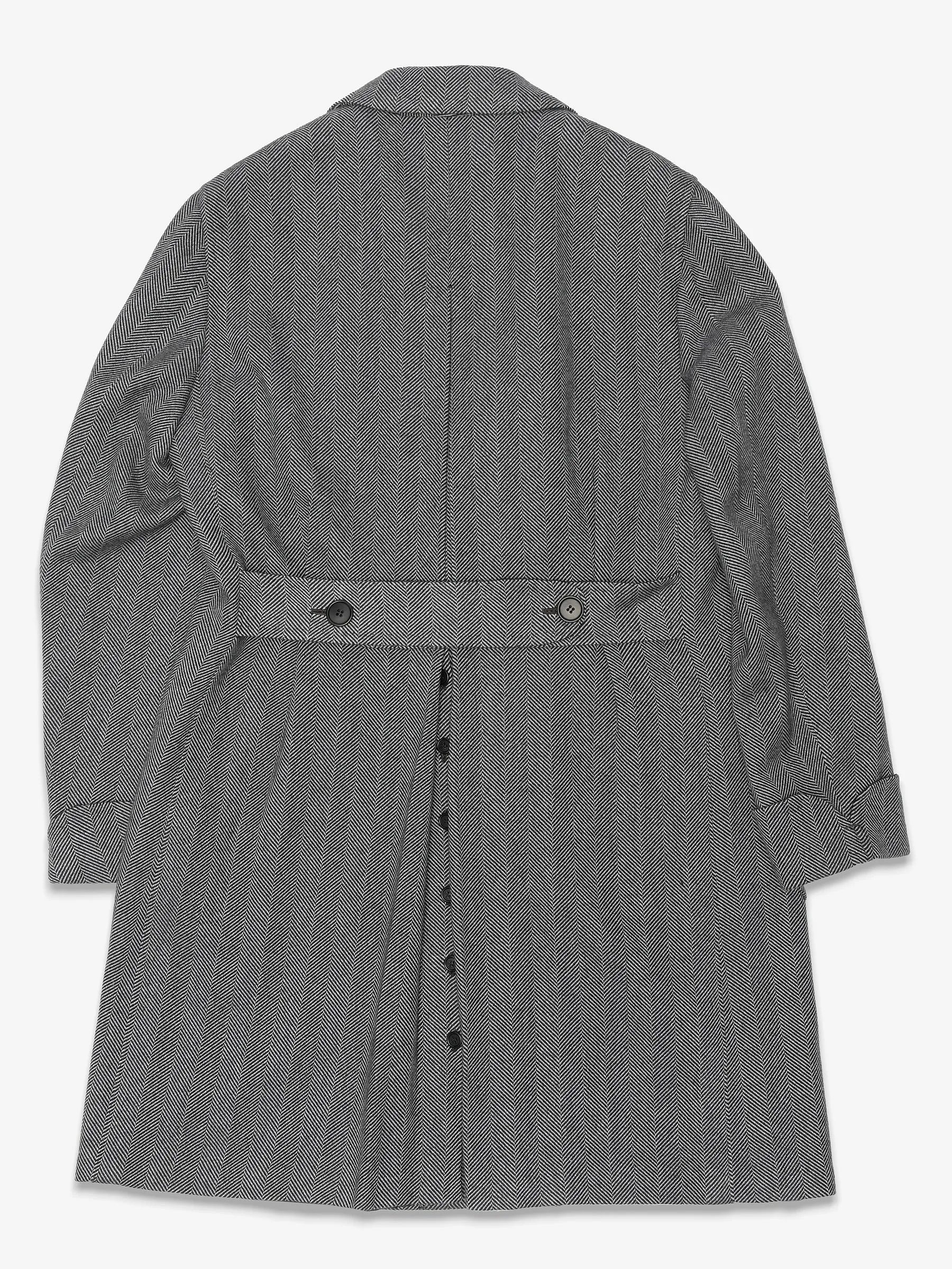 Orazio Luciano x Enis İnci - Handcrafted Double-Breasted Herringbone Coat