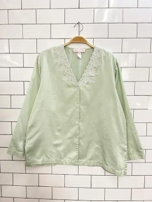 oscar da la renta pink label satin embroidered shirt
