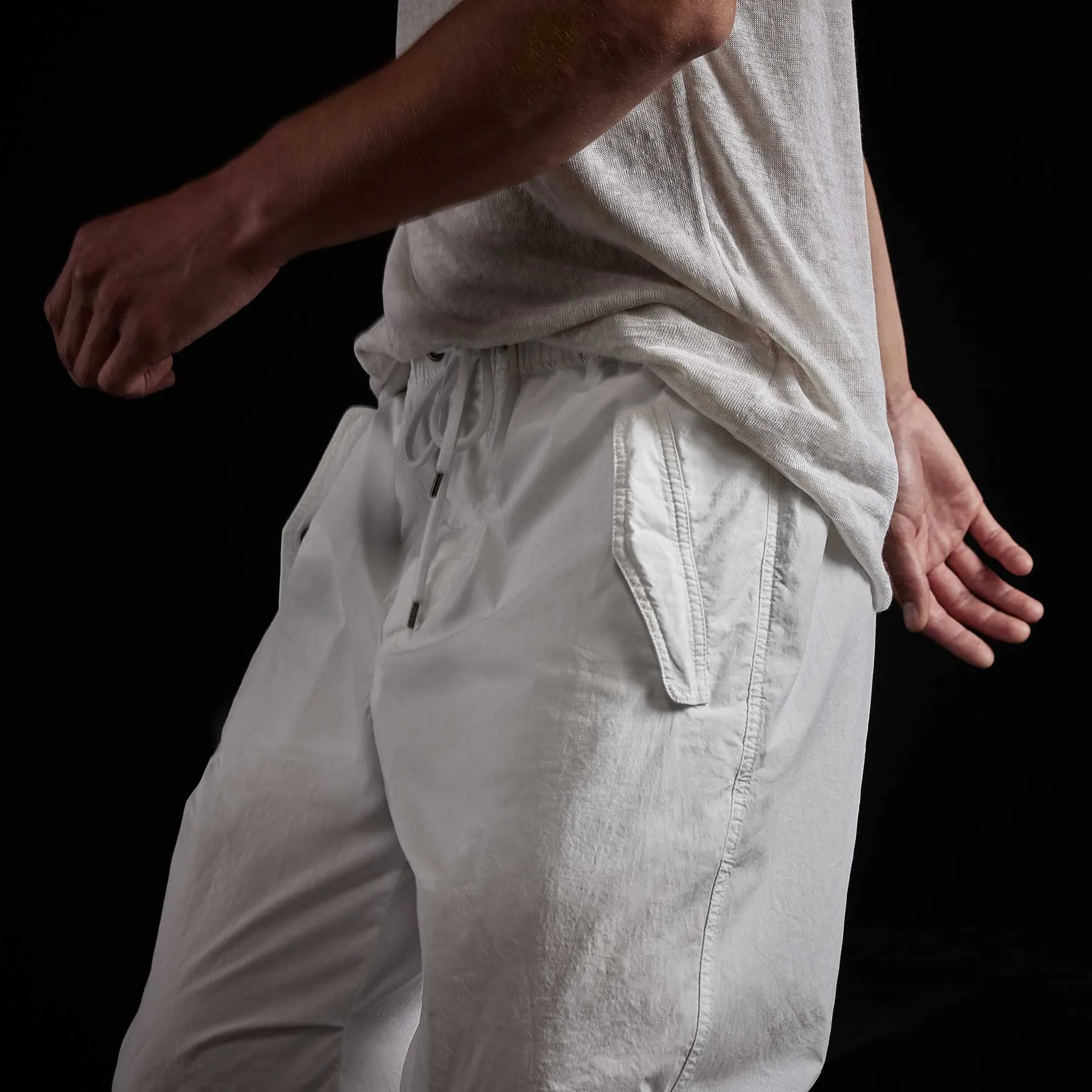Parachute Flight Pant - White