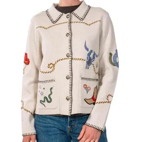 Pendleton Souvenir Cardigan Oatmeal Multi