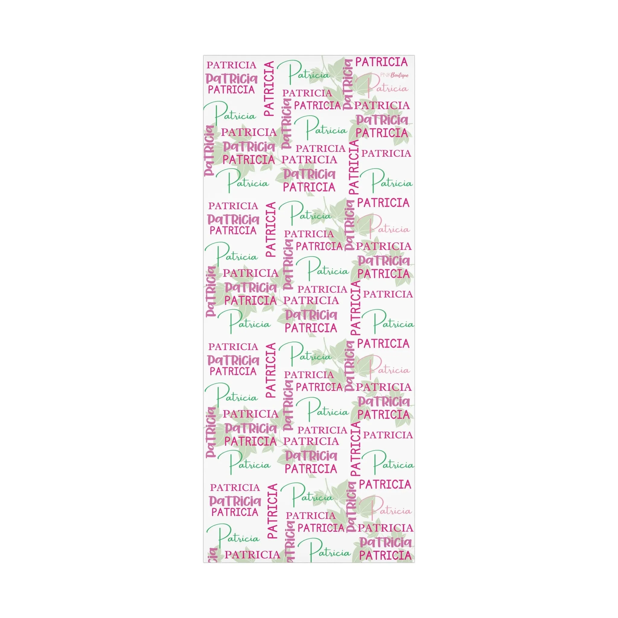 Personalized Pink & Green Wrapping Papers