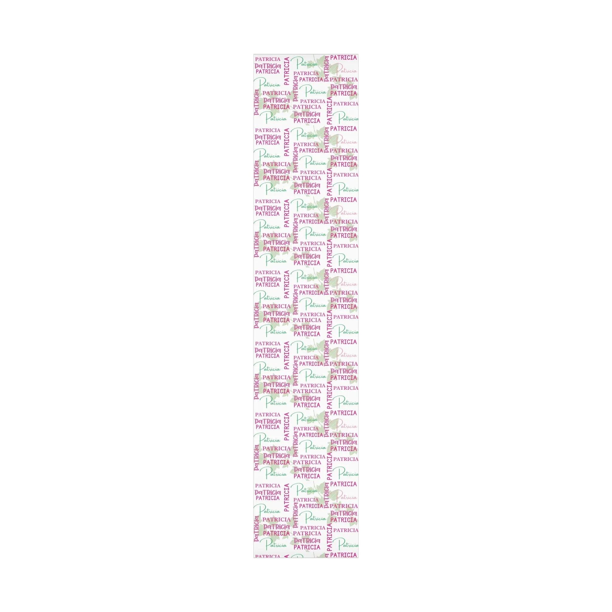 Personalized Pink & Green Wrapping Papers