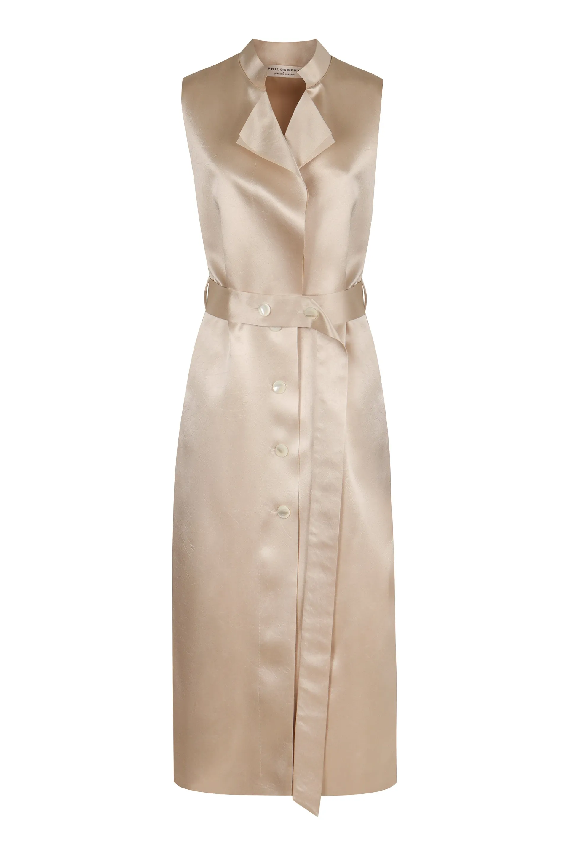 PHILOSOPHY DI LORENZO SERAFINI Belted Long Vest