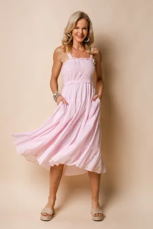 Pia Cotton Dress in Blush