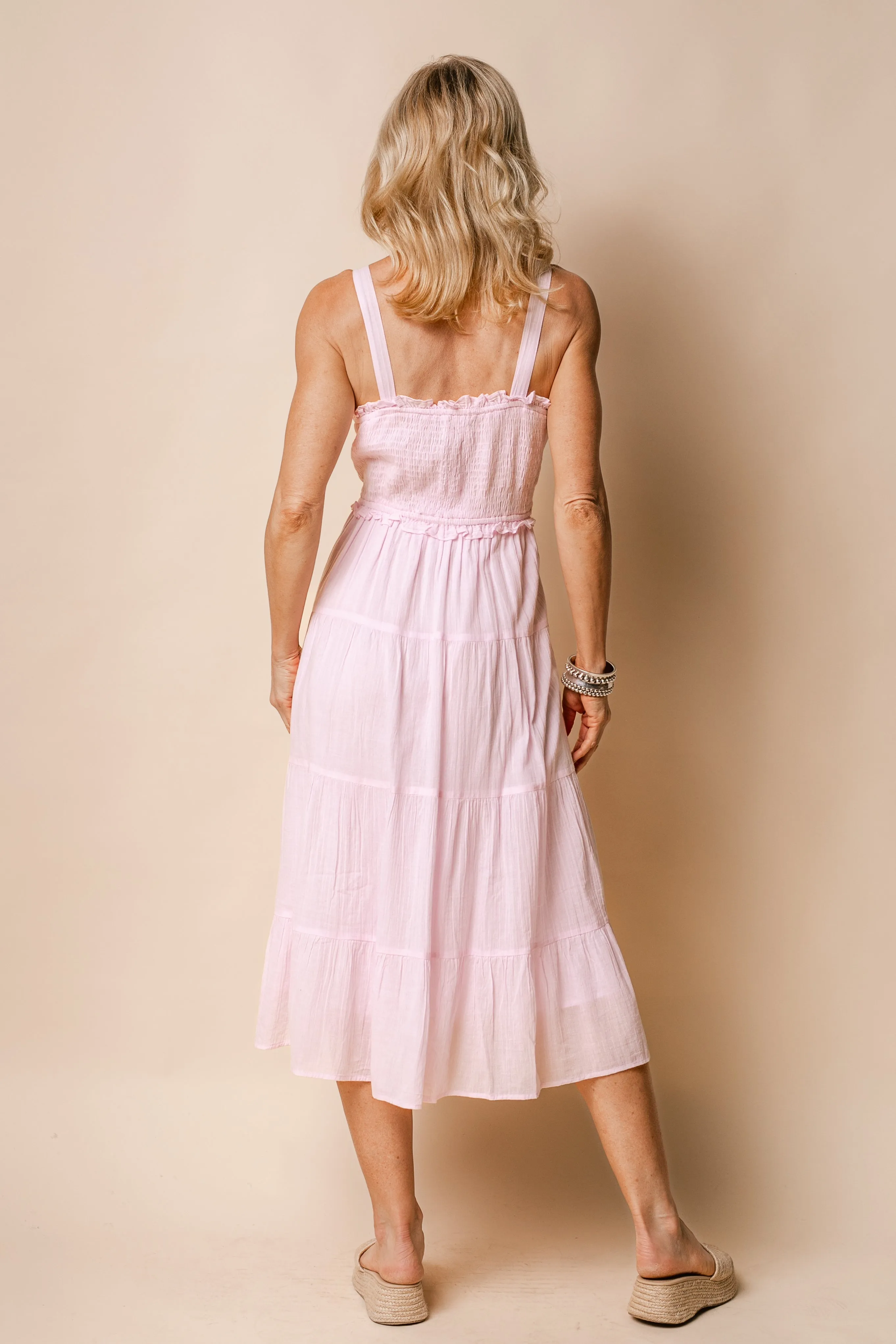 Pia Cotton Dress in Blush