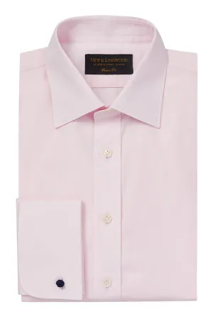 Pink Poplin St James's Collar Classic Fit Double Cuff Shirt