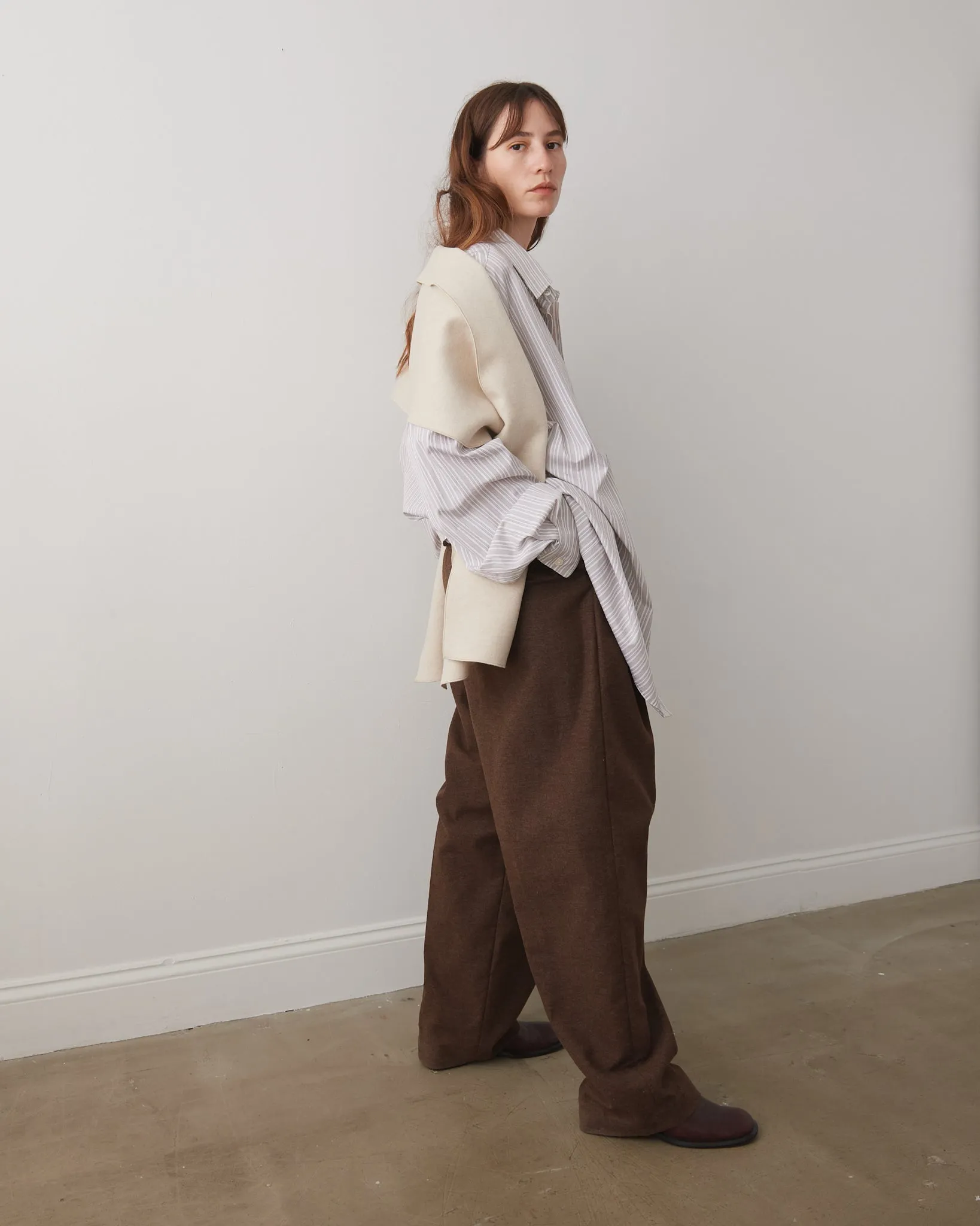 Pleated Pants, Cotton Flannel