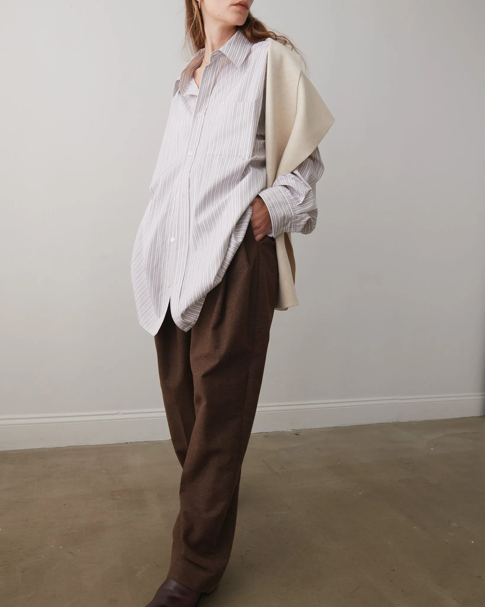 Pleated Pants, Cotton Flannel
