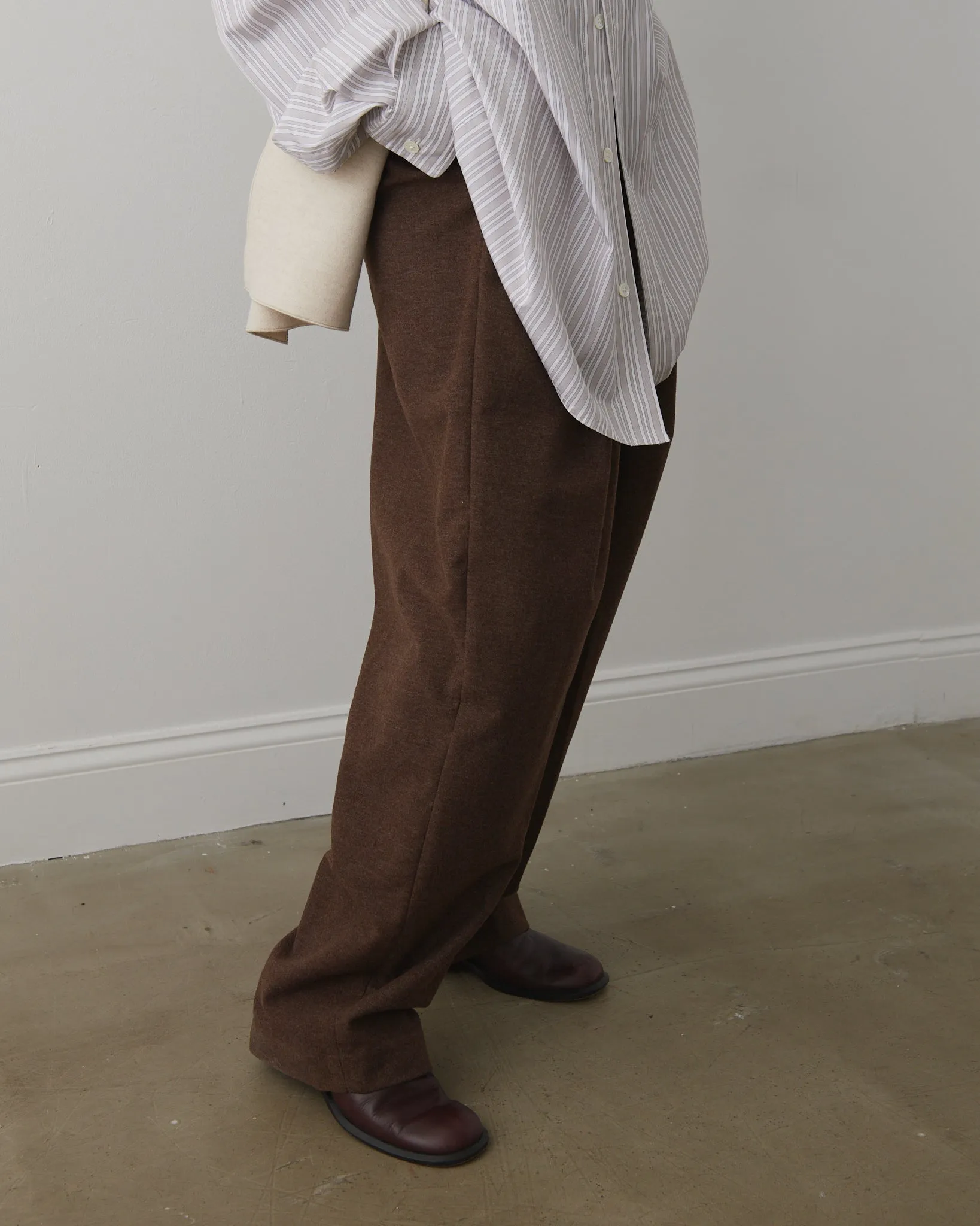 Pleated Pants, Cotton Flannel