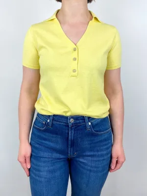 Polo Neck Sweater in Vanilla Cloud