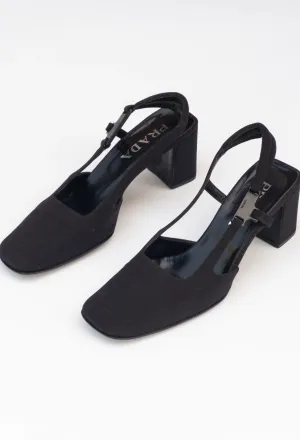 Prada Vintage Technical Slingback Heels