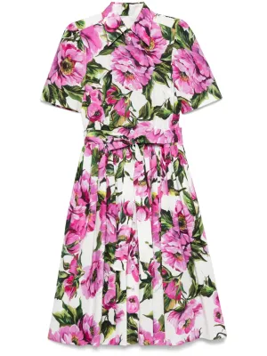 Printed midi skirt