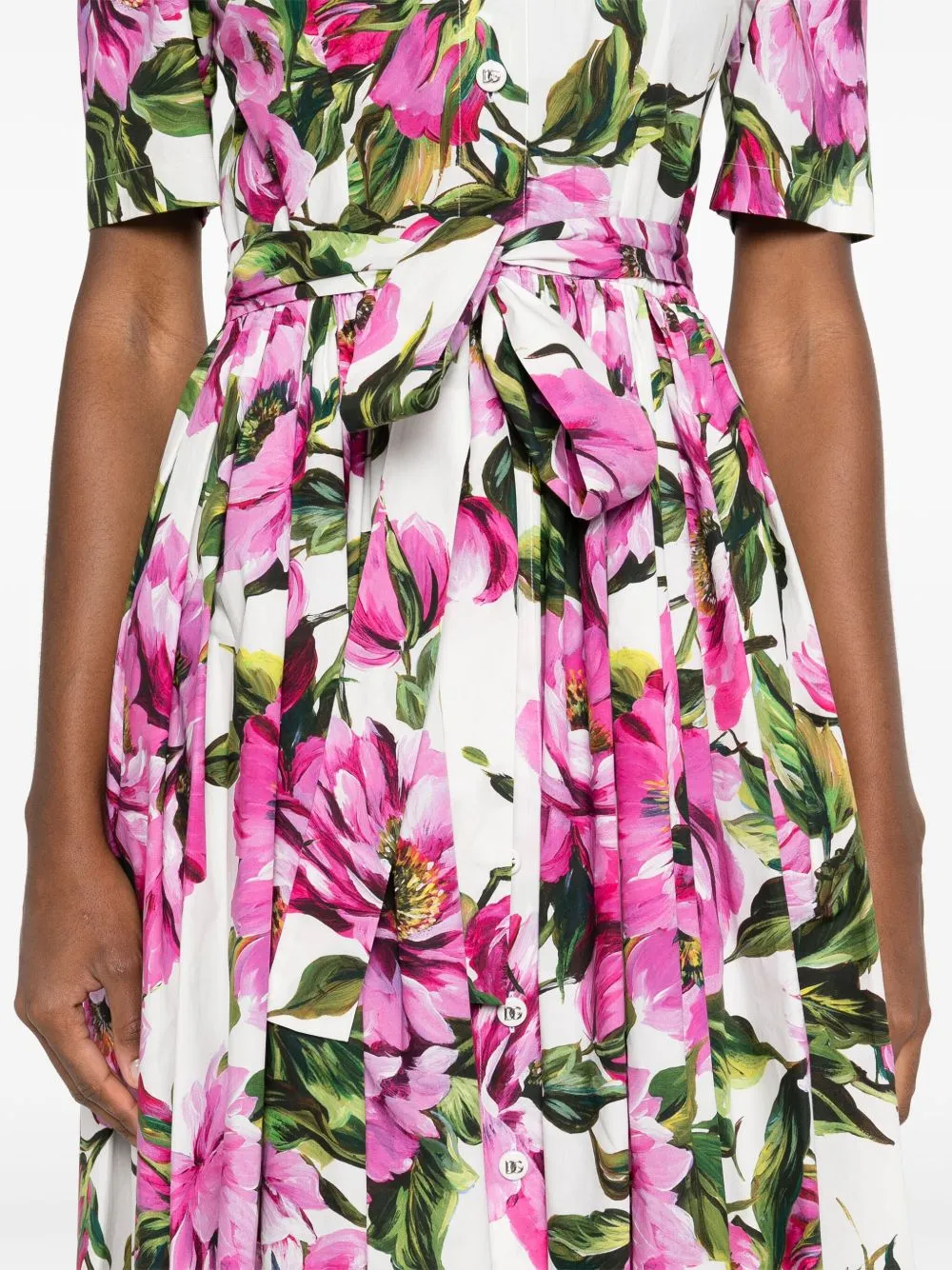 Printed midi skirt