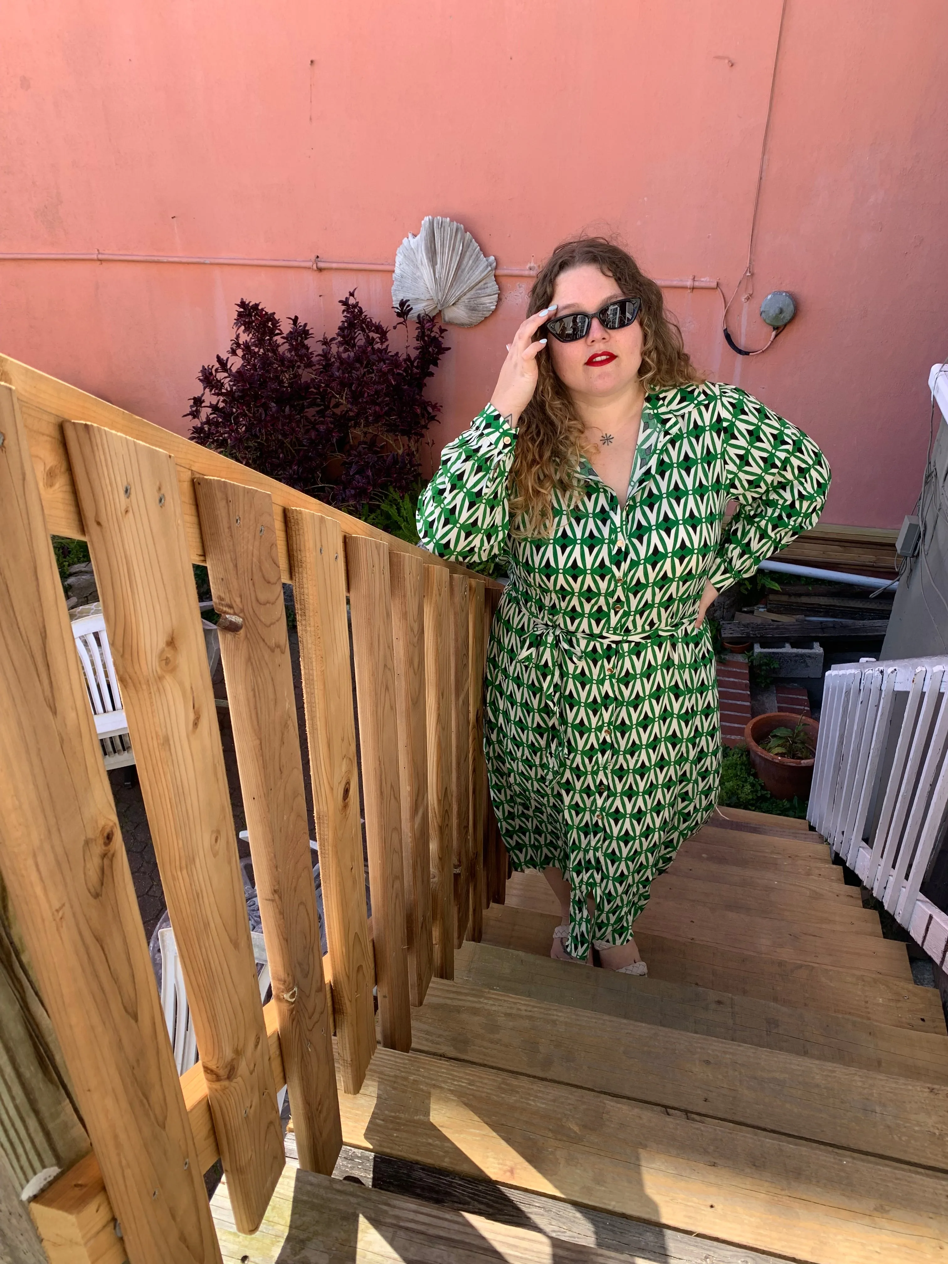 Printed Shirtdress