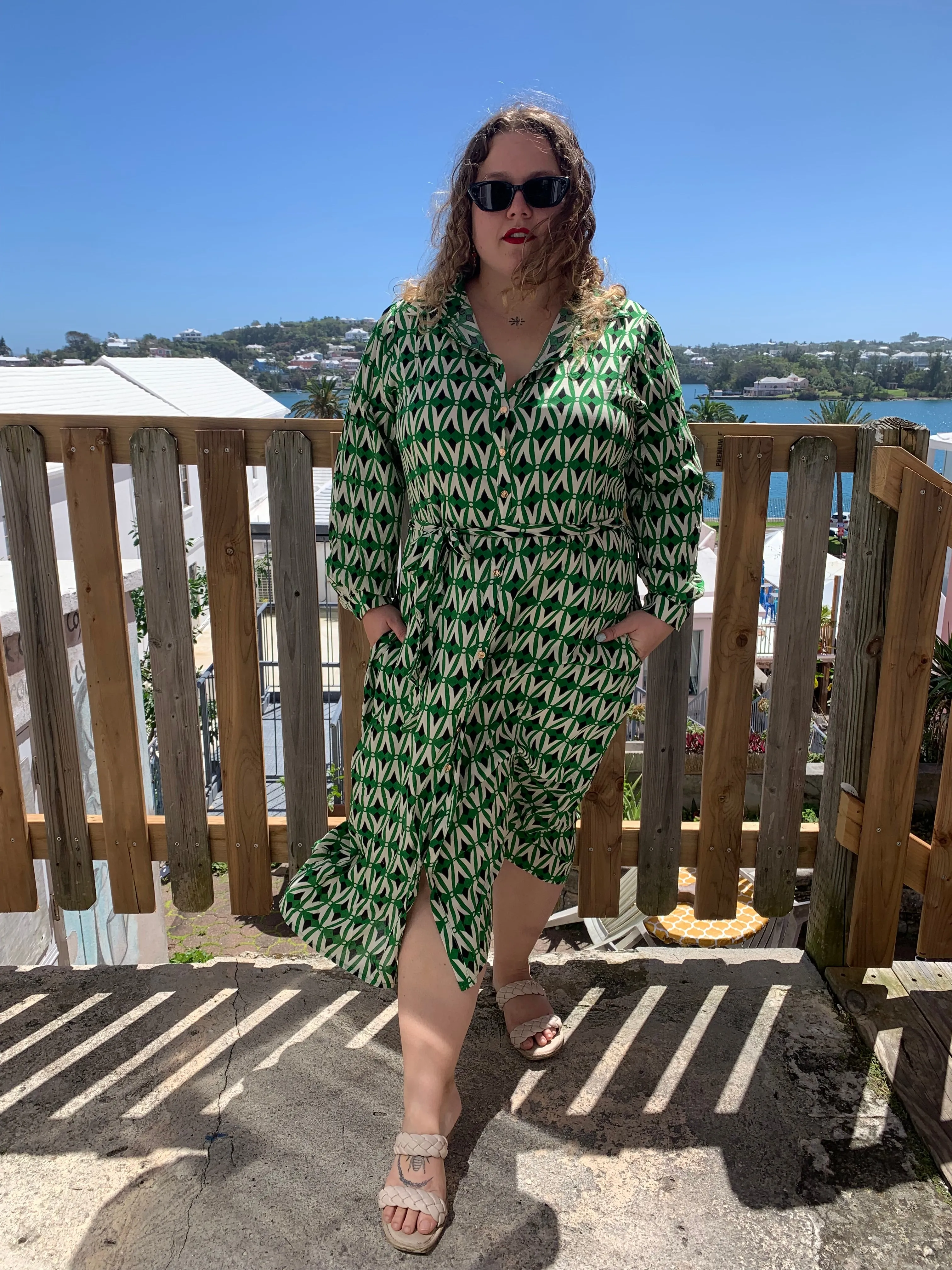Printed Shirtdress