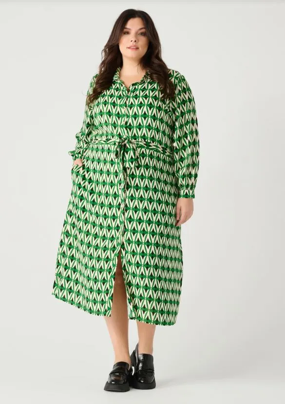 Printed Shirtdress