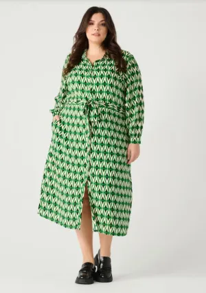 Printed Shirtdress