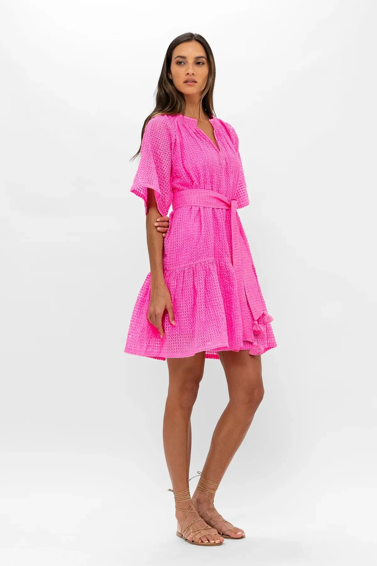 Raglan Belted Mini dress