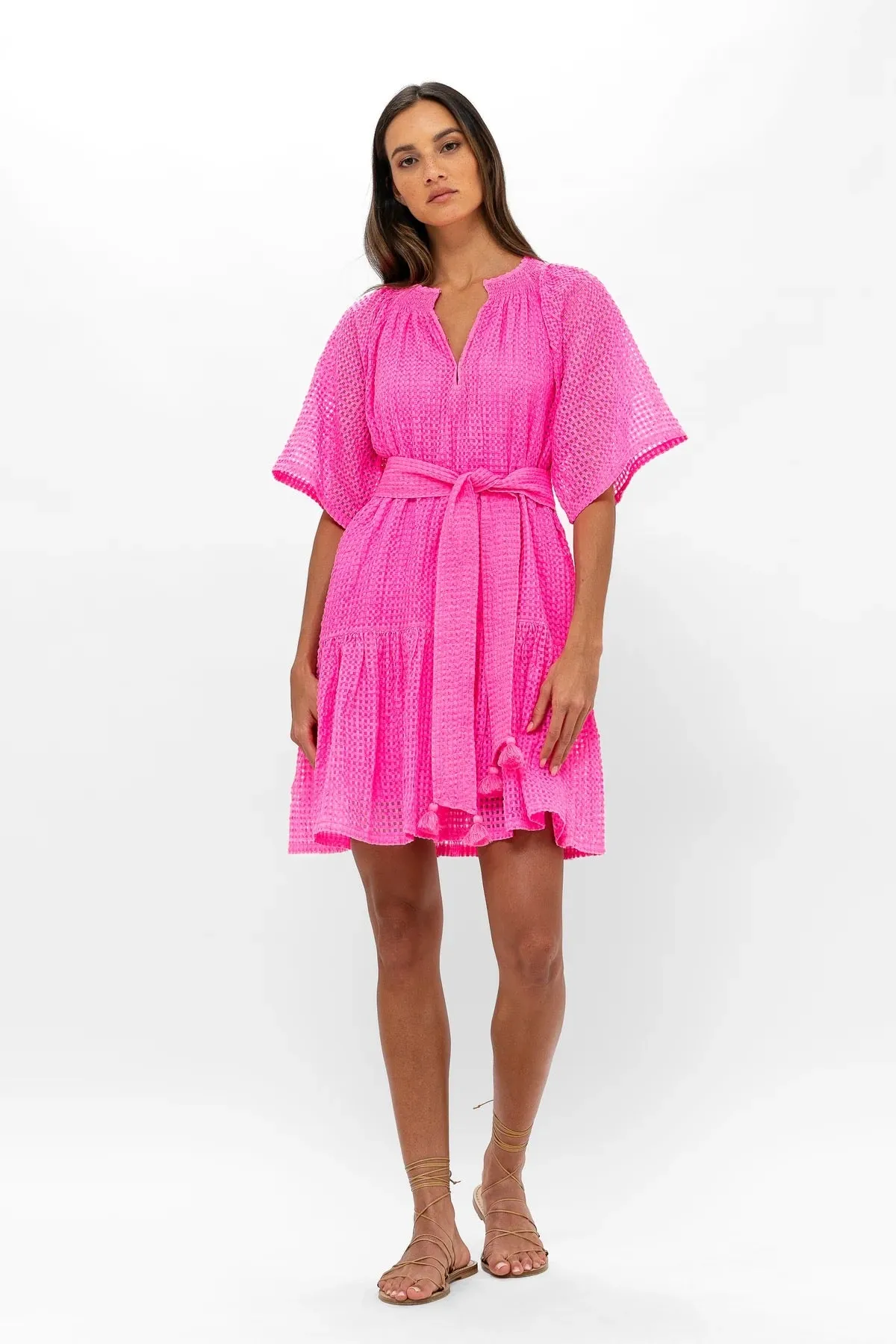 Raglan Belted Mini dress