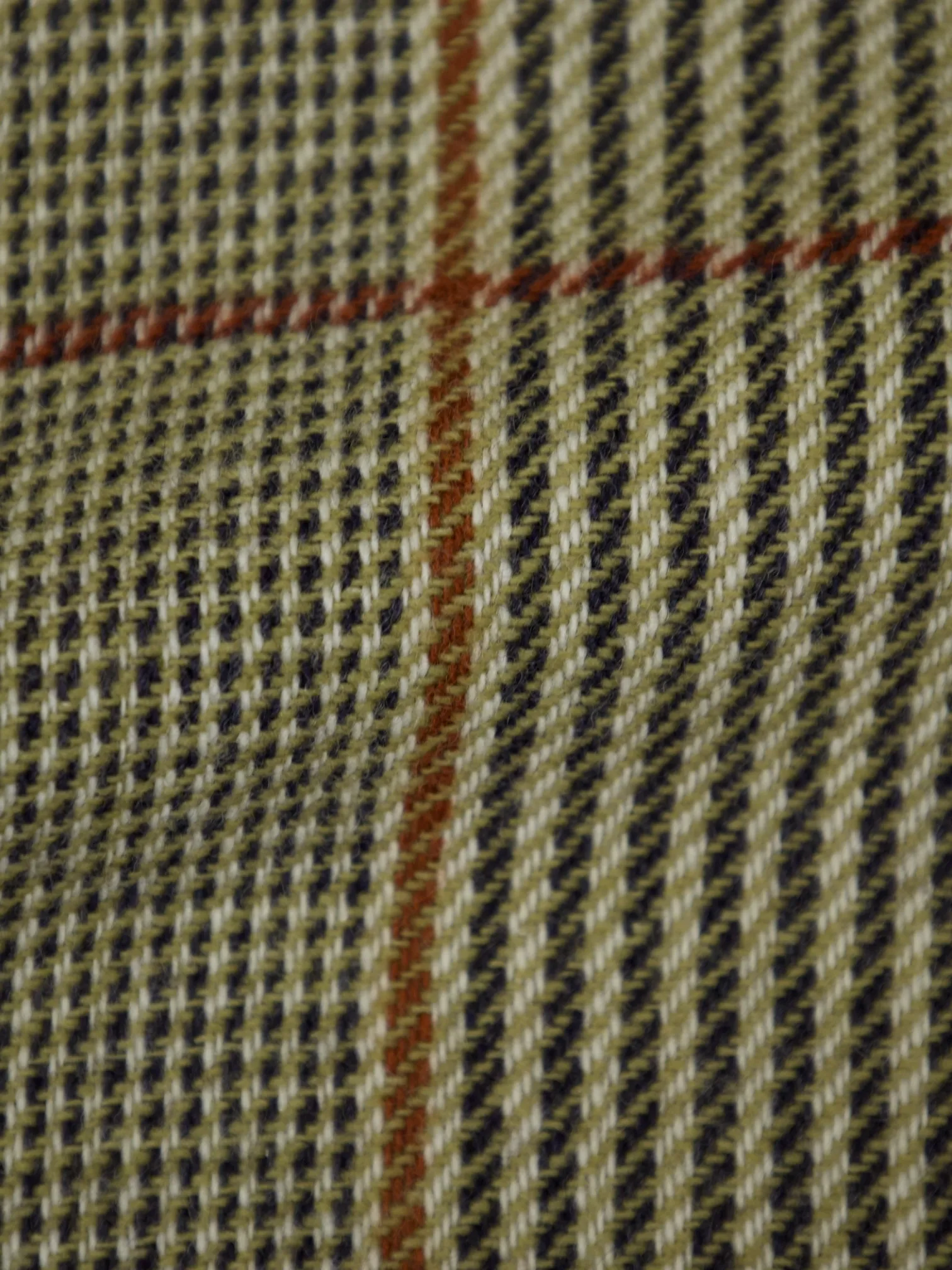 Ralph Lauren Light Brown & Burnt Orange Glenplaid Harris Tweed Jacket