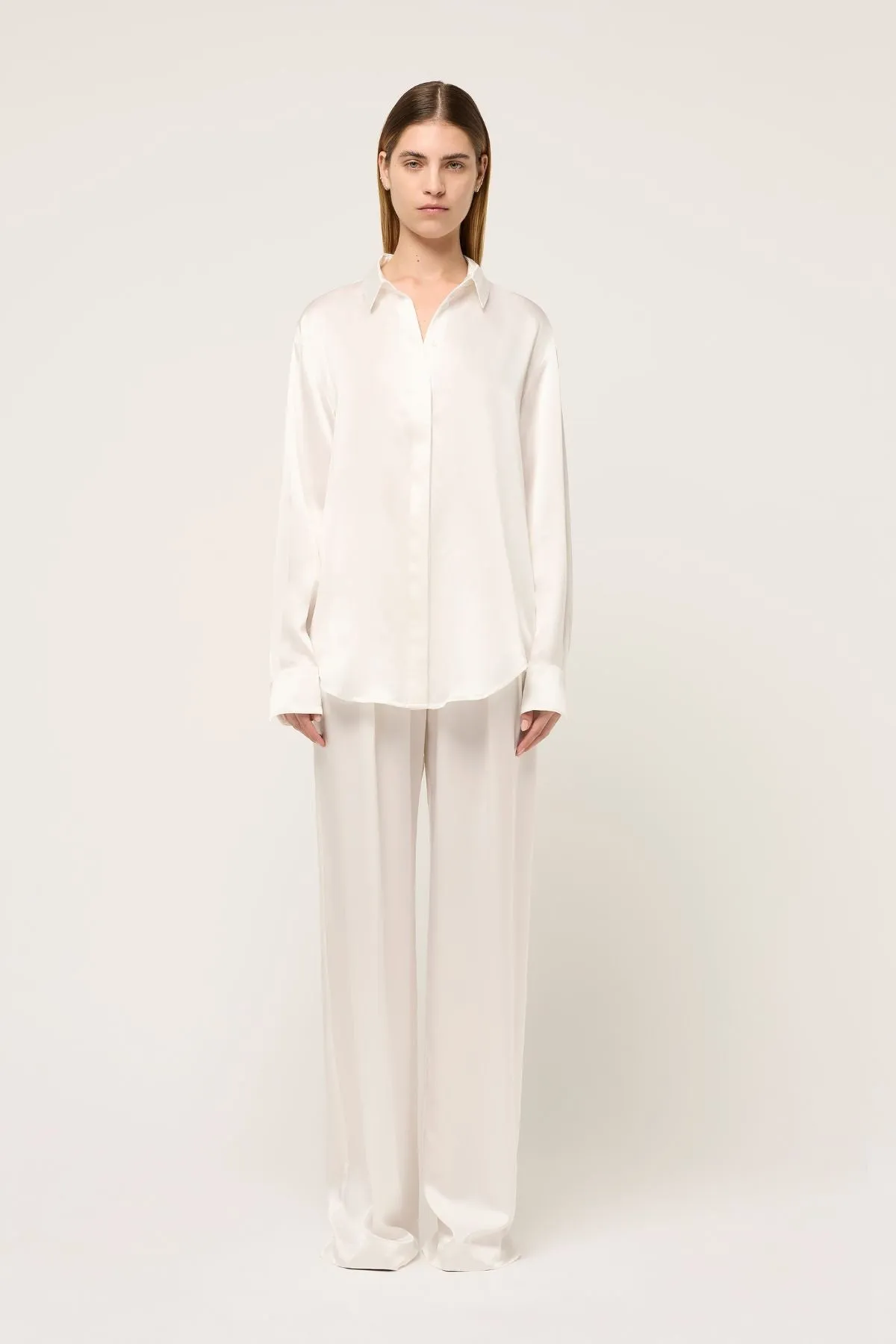 RELAXED SILK BOY SHIRT