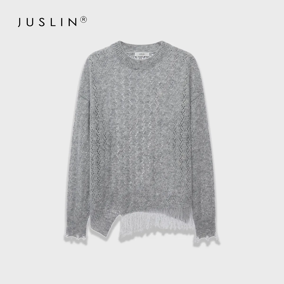 Retro Fringe Knit Sweater