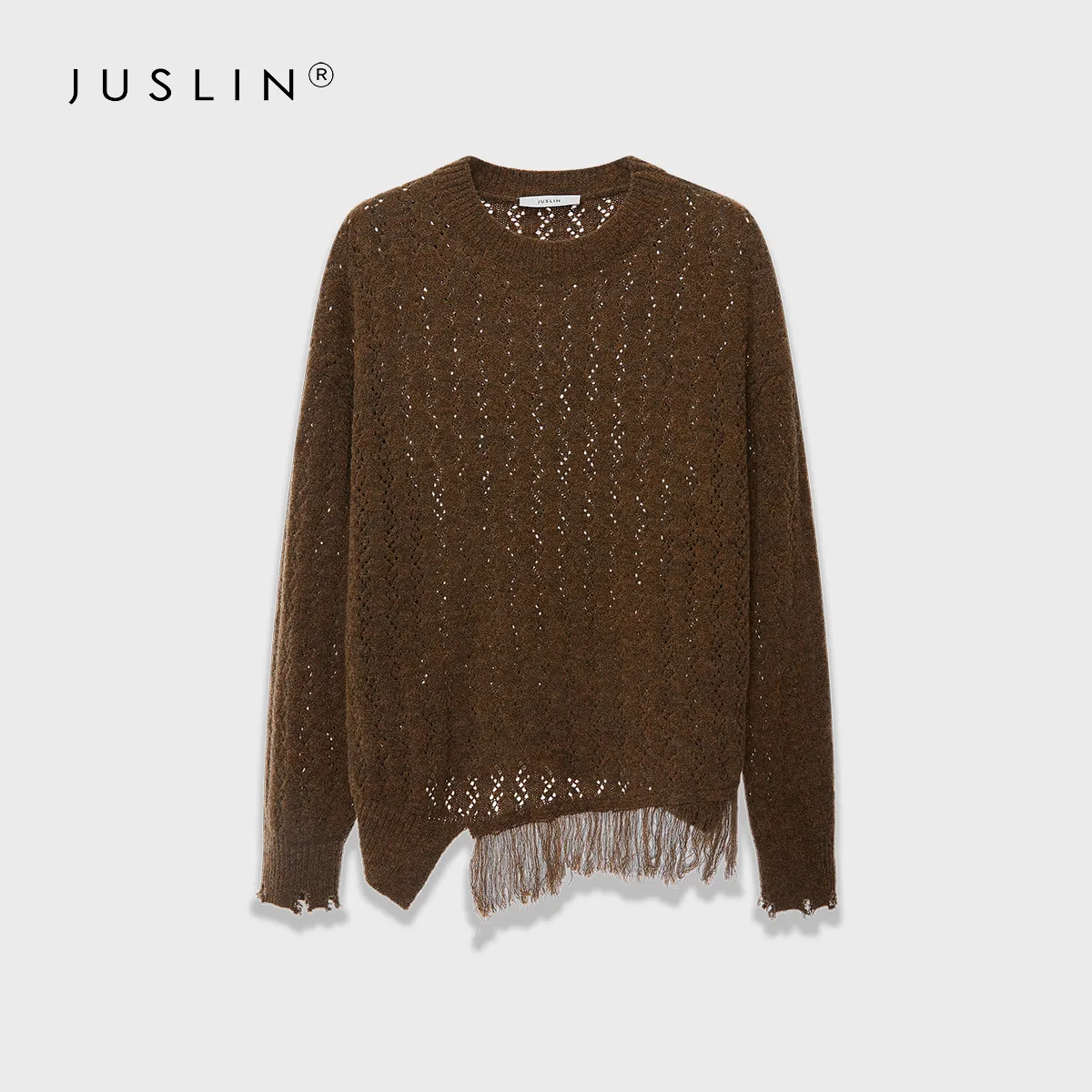 Retro Fringe Knit Sweater