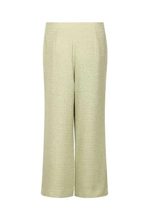 Retro wide-fit tweed trouser