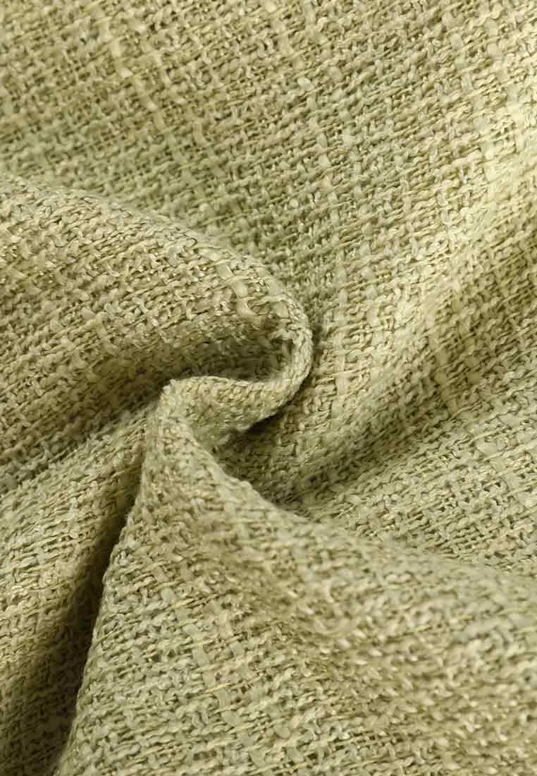 Retro wide-fit tweed trouser